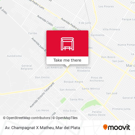 Av. Champagnat X Matheu map