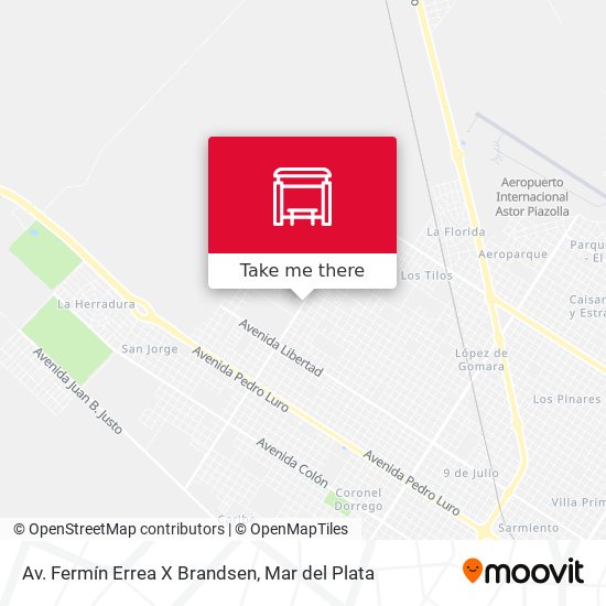 Mapa de Av. Fermín Errea X Brandsen