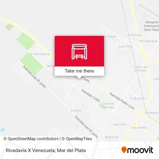 Rivadavia X Venezuela map