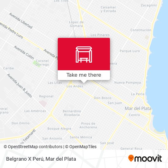 Belgrano X Perú map