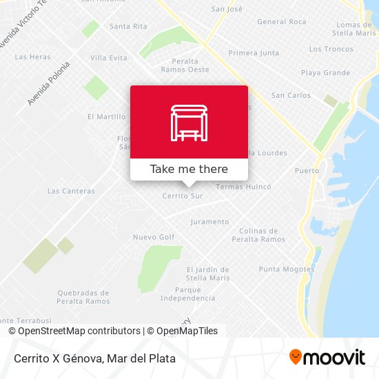 Cerrito X Génova map