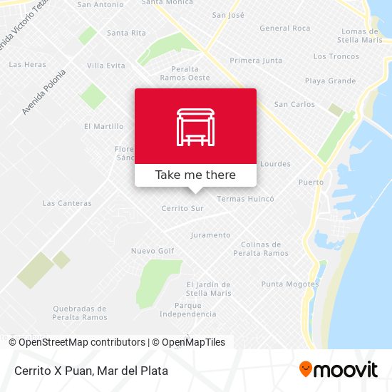 Mapa de Cerrito X Puan