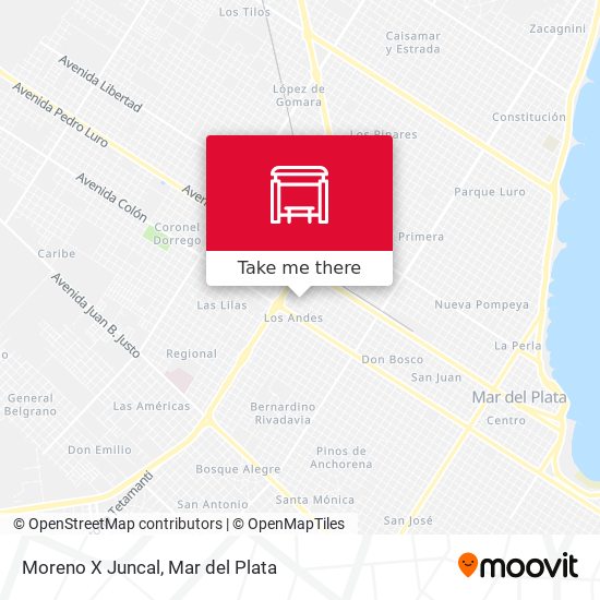 Moreno X Juncal map