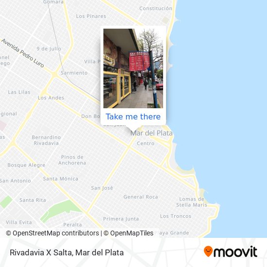 Rivadavia X Salta map