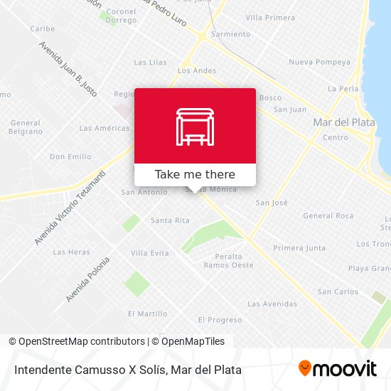 Intendente Camusso X Solís map
