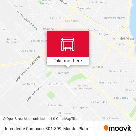 Mapa de Intendente Camusso, 301-399