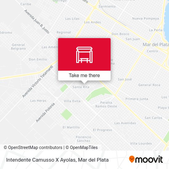 Mapa de Intendente Camusso X Ayolas