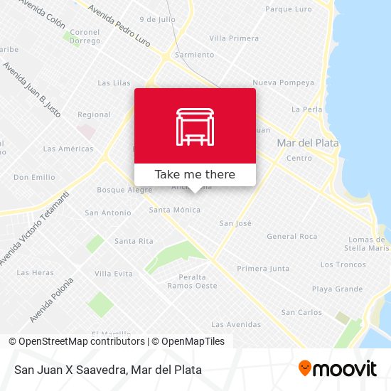 San Juan X Saavedra map
