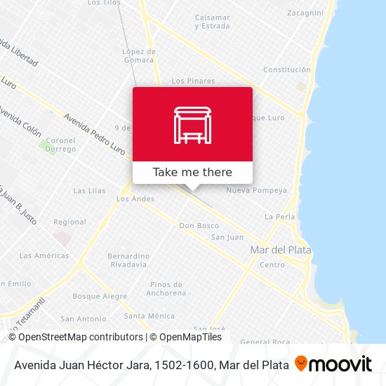 Avenida Juan Héctor Jara, 1502-1600 map