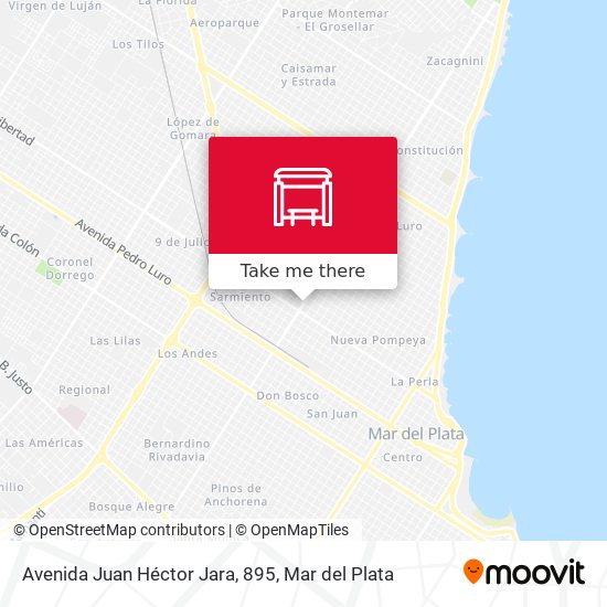 Mapa de Avenida Juan Héctor Jara, 895