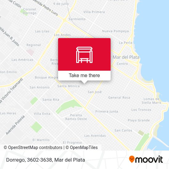 Dorrego, 3602-3638 map