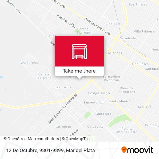 12 De Octubre, 9801-9899 map