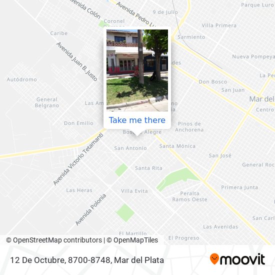 12 De Octubre, 8700-8748 map