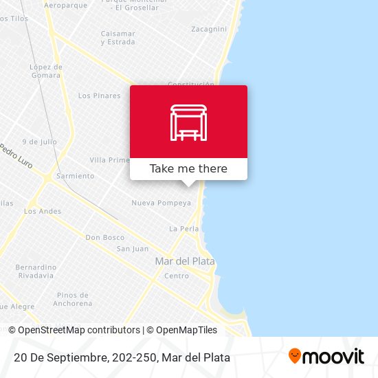 Mapa de 20 De Septiembre, 202-250