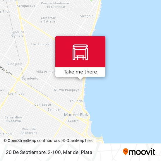 Mapa de 20 De Septiembre, 2-100