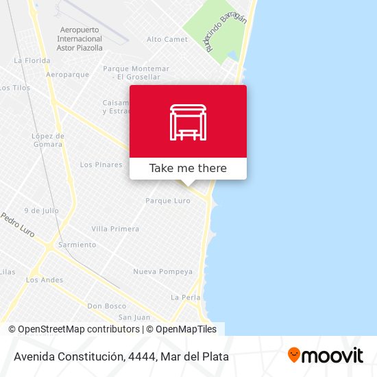 Mapa de Avenida Constitución, 4444