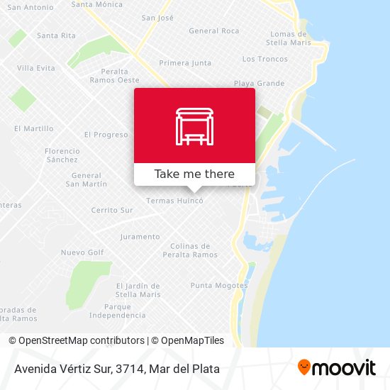 Mapa de Avenida Vértiz Sur, 3714