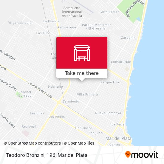 Mapa de Teodoro Bronzini, 196