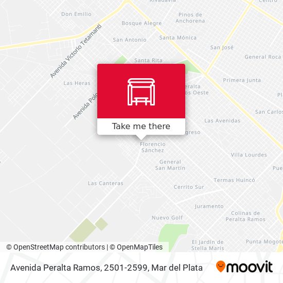 Avenida Peralta Ramos, 2501-2599 map