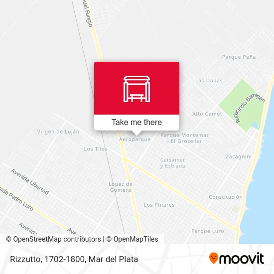 Rizzutto, 1702-1800 map