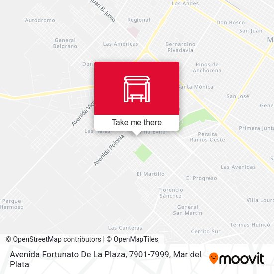 Avenida Fortunato De La Plaza, 7901-7999 map
