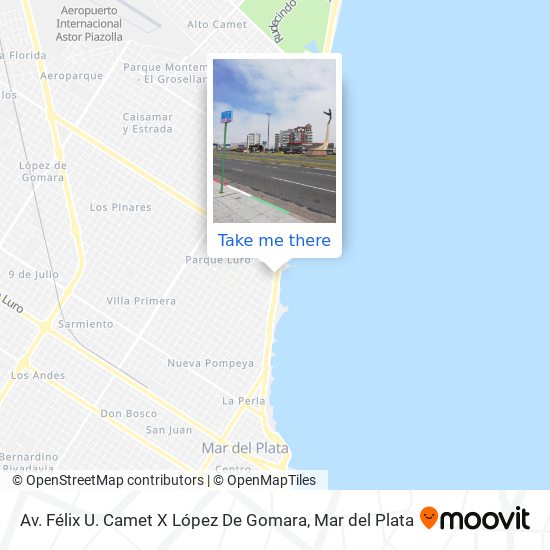 Av. Félix U. Camet X López De Gomara map