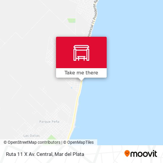 Mapa de Ruta 11 X Av. Central