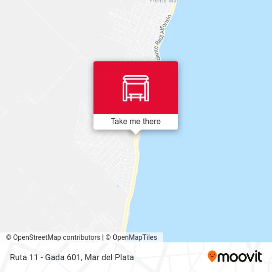 Ruta 11 - Gada 601 map