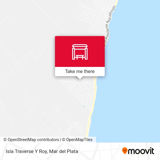 Isla Traverse Y Roy map