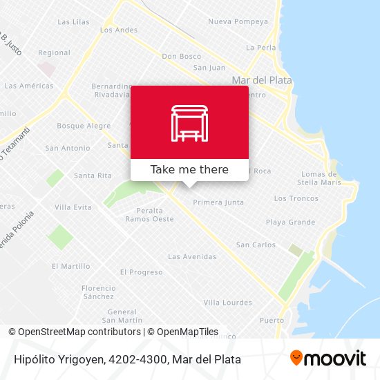 Hipólito Yrigoyen, 4202-4300 map