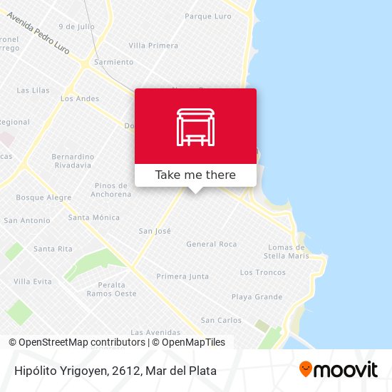 Mapa de Hipólito Yrigoyen, 2612