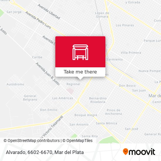 Alvarado, 6602-6670 map
