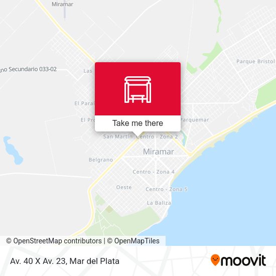 Mapa de Av. 40 X Av. 23