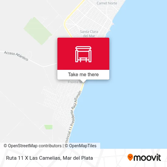 Ruta 11 X Las Camelias map