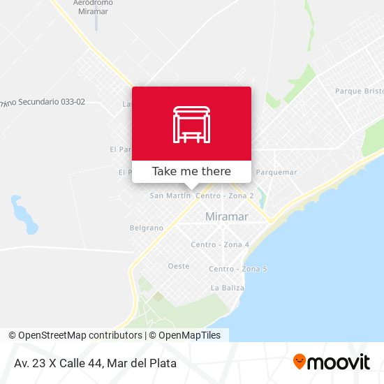Mapa de Av. 23 X Calle 44