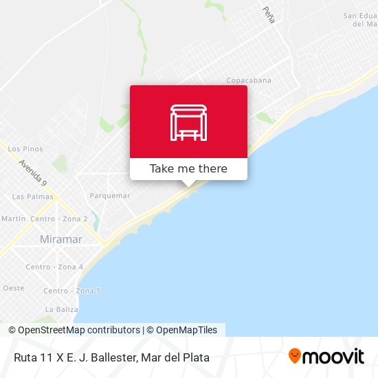 Ruta 11 X E. J. Ballester map