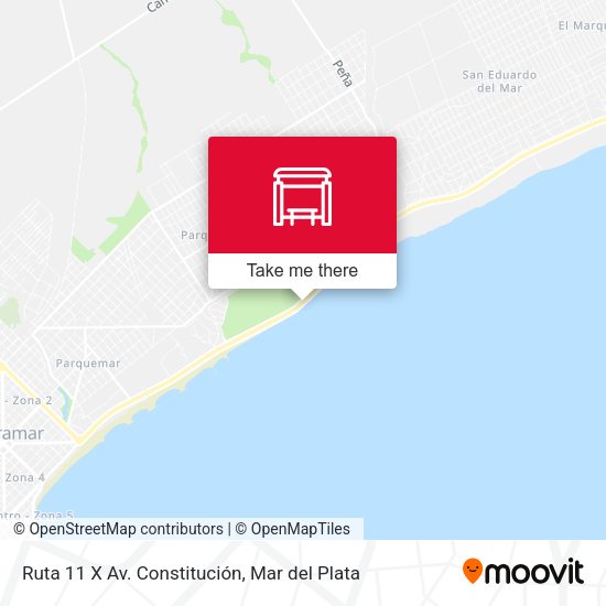Ruta 11 X Av. Constitución map