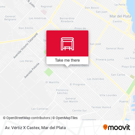 Mapa de Av. Vértiz X Castex