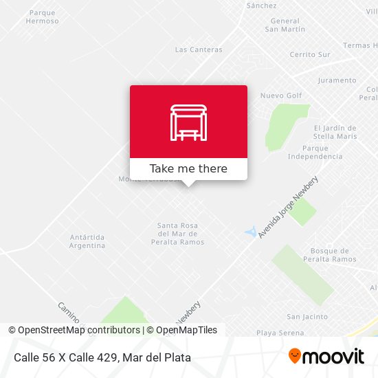 Calle 56 X Calle 429 map