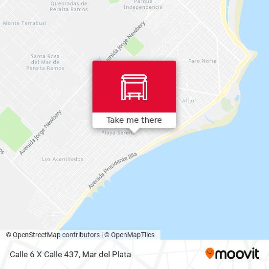 Mapa de Calle 6 X Calle 437
