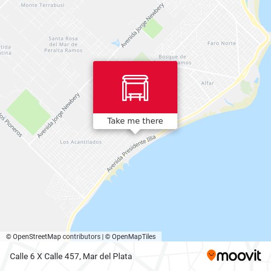 Mapa de Calle 6 X Calle 457