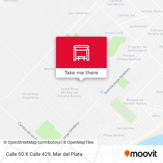 Mapa de Calle 50 X Calle 429