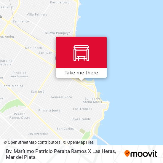 Bv. Marítimo Patricio Peralta Ramos X Las Heras map