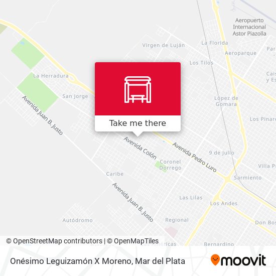 Onésimo Leguizamón X Moreno map