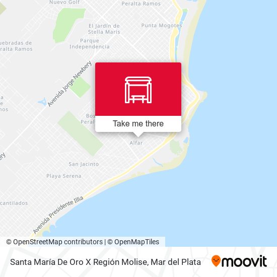 Santa María De Oro X Región Molise map
