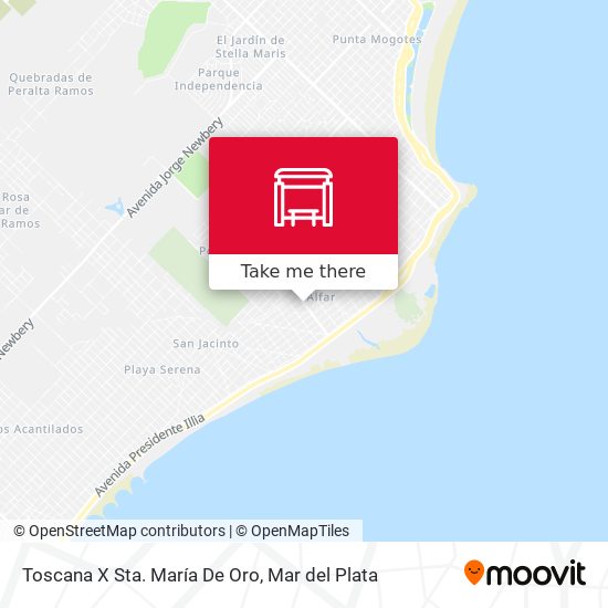 Toscana X Sta. María De Oro map