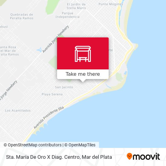 Sta. María De Oro X Diag. Centro map