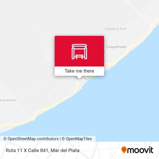 Ruta 11 X Calle 841 map