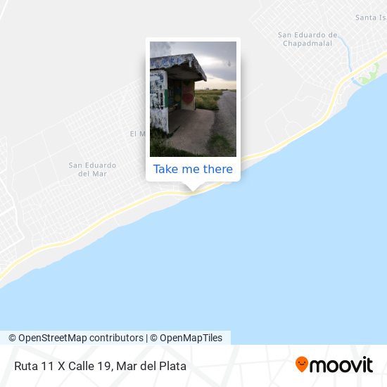 Ruta 11 X Calle 19 map