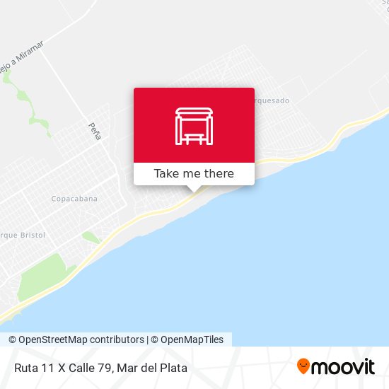 Ruta 11 X Calle 79 map